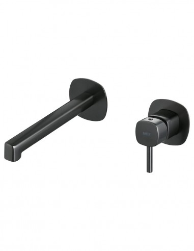 Monomando de lavabo empotrado black gun metal - TOSCANA de IMEX