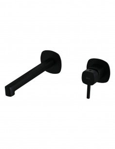 Monomando de lavabo empotrado negro - TOSCANA de IMEX