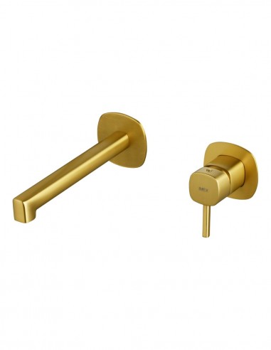 Monomando de lavabo empotrado oro - TOSCANA de IMEX
