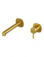 Monomando de lavabo empotrado oro - TOSCANA de IMEX