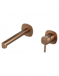 Monomando de lavabo empotrado oro rosa - TOSCANA de IMEX