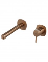 Monomando de lavabo empotrado oro rosa - TOSCANA de IMEX