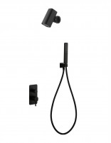 Conjunto ducha empotrado monomando - negro TOSCANA de IMEX