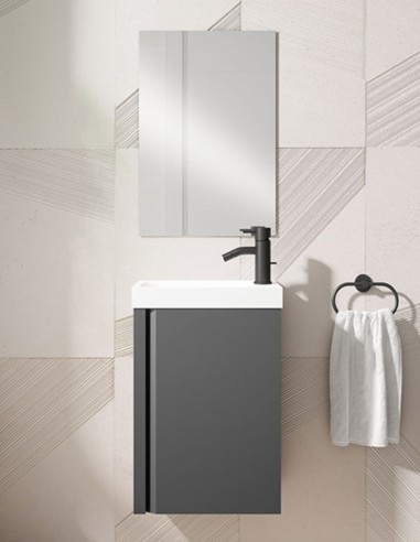 Conjunto mueble fondo reducido Ceniza