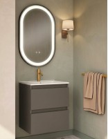 Conjunto baño fondo reducido Ceniza