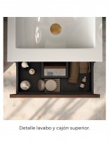 Conjunto baño fondo reducido detalle lavabo