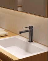 Grifo de lavabo monomando - black gun metal FIRENZE de IMEX