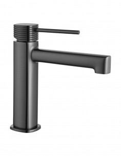 Grifo de lavabo monomando - black gun metal FIRENZE de IMEX