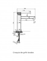 Grifo de lavabo monomando cromo FIRENZE de IMEX