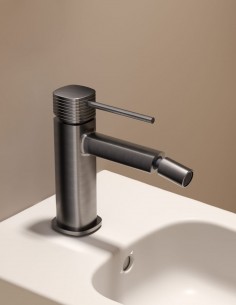 Grifo de bidé monomando - black gun metal FIRENZE de IMEX 2