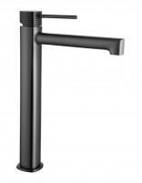 Grifo de lavabo alto monomando - black gun metal FIRENZE de IMEX