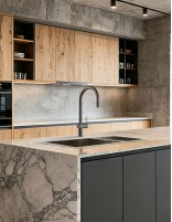 Grifo cocina LAZIO Black gun metal ambiente