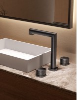 Grifo de lavabo sobre encimera - black gun metal FIRENZE de IMEX