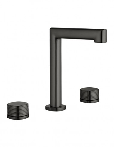 Grifo de lavabo sobre encimera - black gun metal FIRENZE de IMEX