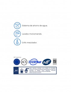 Grifo monomando lavabo modelo MRT4 de Martí. 2