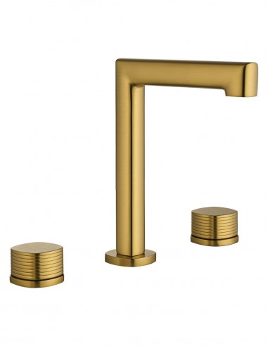 Grifo de lavabo sobre encimera - oro cepillado FIRENZE de IMEX