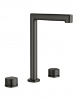Grifo de lavabo alto sobre encimera - black gun metal FIRENZE de IMEX