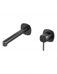 Grifo de lavabo empotrado monomando - black gun metal FIRENZE de IMEX