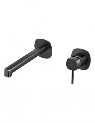 Grifo de lavabo empotrado monomando - black gun metal FIRENZE de IMEX