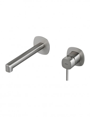 Grifo de lavabo empotrado monomando - níquel FIRENZE de IMEX