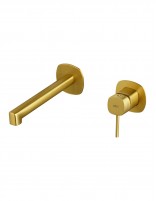 Grifo de lavabo empotrado monomando - oro cepillado FIRENZE de IMEX