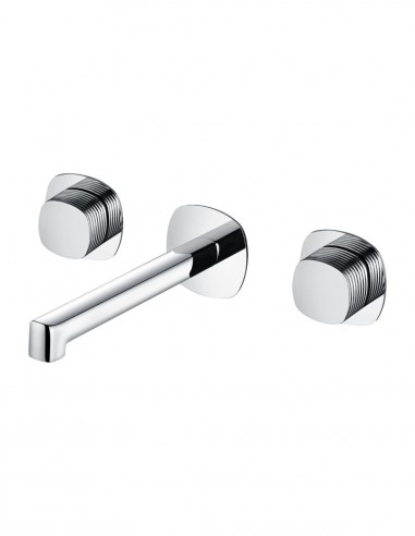 Grifo de lavabo empotrado bimando - cromo FIRENZE de IMEX