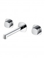 Grifo de lavabo empotrado bimando - cromo FIRENZE de IMEX