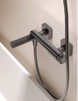 Monomando kit baño/ducha - black gun metal FIRENZE de IMEX