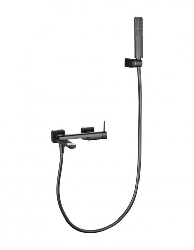 Monomando kit baño/ducha - black gun metal FIRENZE de IMEX