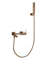 Monomando kit baño/ducha - oro rosa cepillado FIRENZE de IMEX