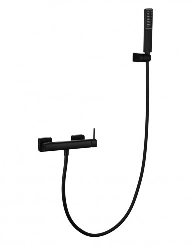 Monomando kit ducha - negro FIRENZE de IMEX