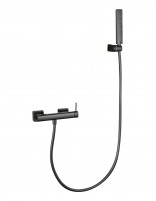Kit de ducha monomando termostático - black gun metal FIRENZE de IMEX