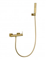 Kit de ducha monomando termostático - oro cepillado FIRENZE de IMEX