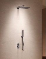 Conjunto de ducha empotrado monomando - black gun metal FIRENZE de IMEX