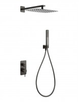 Conjunto de ducha empotrado monomando - black gun metal FIRENZE de IMEX