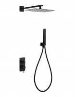 Conjunto de ducha empotrado monomando - negro FIRENZE de IMEX