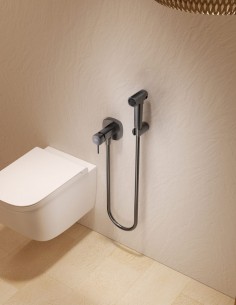 Grifo de bidé empotrado monomando - black gun metal FIRENZE de IMEX 2