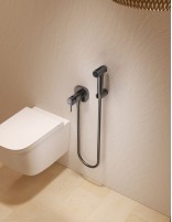 Grifo de bidé empotrado monomando - black gun metal FIRENZE de IMEX