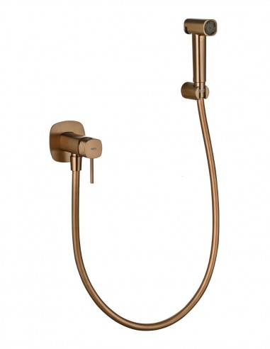 Grifo de bidé empotrado monomando - oro rosa cepillado FIRENZE de IMEX
