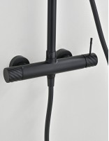 Conjunto barra de ducha monomando - negro BLESS de IMEX