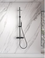 Conjunto barra de ducha monomando - negro BLESS de IMEX