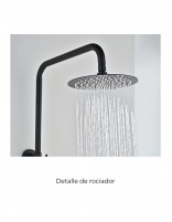 Conjunto barra de ducha monomando - negro BLESS de IMEX