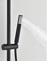 Conjunto barra de ducha monomando - negro BLESS de IMEX
