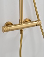 Conjunto barra de ducha monomando - oro cepillado BLESS de IMEX