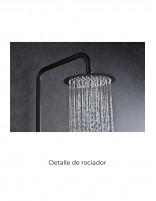 Conjunto barra de ducha monomando termostático - negro BLESS de IMEX