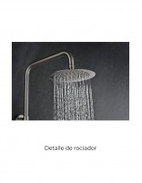 Conjunto barra de ducha monomando termostático - níquel cepillado BLESS de IMEX