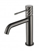Grifo monomando de lavabo - black gun metal BLESS de IMEX