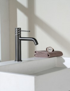 Grifo monomando de lavabo - black gun metal BLESS de IMEX 2