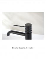 Grifo monomando de lavabo - negro BLESS de IMEX