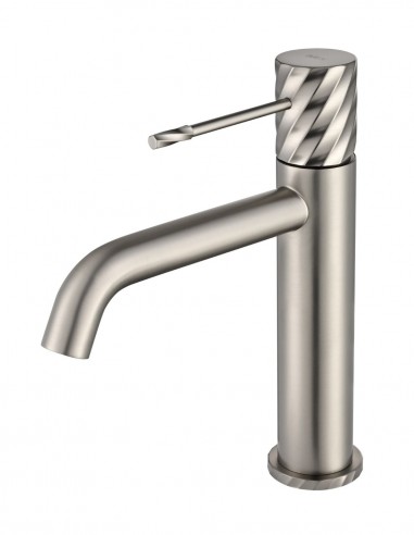 Grifo monomando de lavabo - níquel cepillado BLESS de IMEX